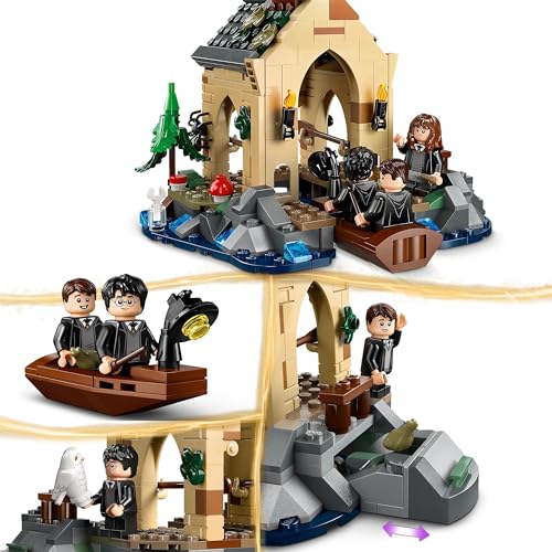 LEGO Harry Potter Kasteel Zweinstein: Boothuis set, Bouwpakket voor Kinderen met 2 Bouwbare Speelgoed Boten en 5 minifiguren, Rollenspellen Cadeau voor Meisjes, Jongens en Fans vanaf 8 jaar 76426 - Afbeelding 4