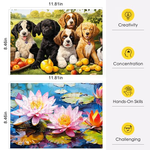 Neoflavie NEOFLAVI-06 6 Pack16&35 Dementia Puzzles For Elderly,6 Style Large Piece Puzzles For Seniors-Large Pieces Jigsaw Puzzles Dementia Alzheimer'S Products thumb #1