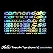 Vélo Vélo Vélo Cyclisme Autocollants décoratifs pour accessoires de Cannondale Décor de MTB Racing Stickers DIY Cadre Cadre Road Road Decal (Color Name : Laser)