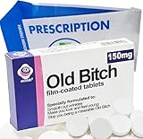 Lustige Witz Pillendose mit Pfefferminz Starke Minze Gag Geschenk für Weihnachten Wichteln Strumpffüller Streich Geschenke für alte Menschen OAP Over The Hill Geburtstagsgeschenke Lustige Geschenke 40