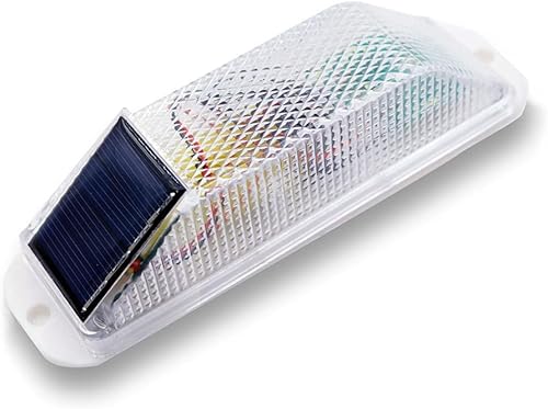 Miniatura 1 de Aolyty Luz solar estroboscópica de advertencia LED sensible, lámpara de advertencia LED súper brillante, impermeable, control de luz, intermitente,