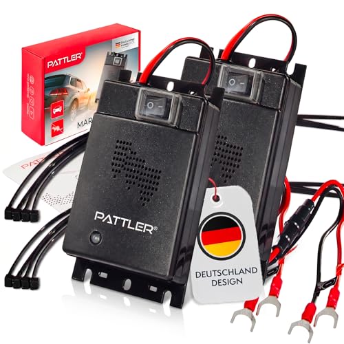 PATTLER Boîtier Anti Martre Voiture - Répulsif Ultrason Anti Fouine Voiture - Protection Efficace du Compartiment Moteur Installation Simple et Rapide...