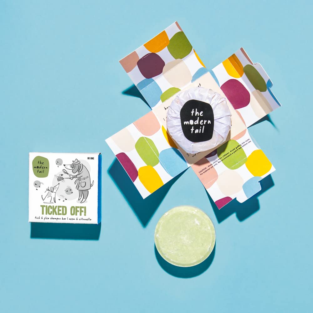 The Modern Tail | Ticked Off! Dog Shampoo Bar | Tick & Flea Repellent Shampoo | Helps Fight Ticks and Fleas | 80 GMS (B0C5RVBNVD) Amazon Price History, Amazon Price Tracker
