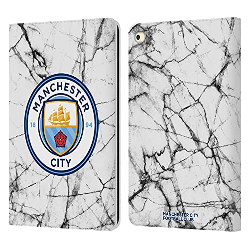 Étui portefeuille Manchester City en cuir pour iPad 9.7 2017 2018 housse marbre