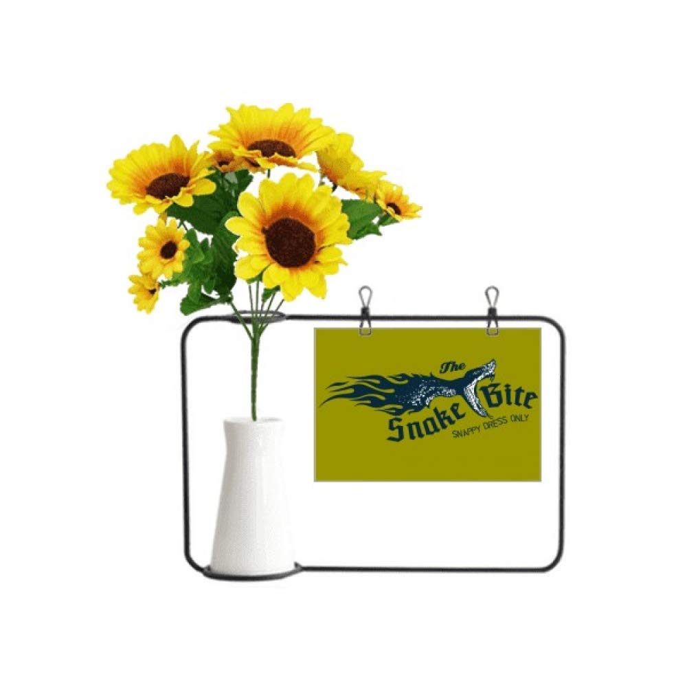 Carte de bénédiction motif serpent avec vase bouteille pour un cadeau original