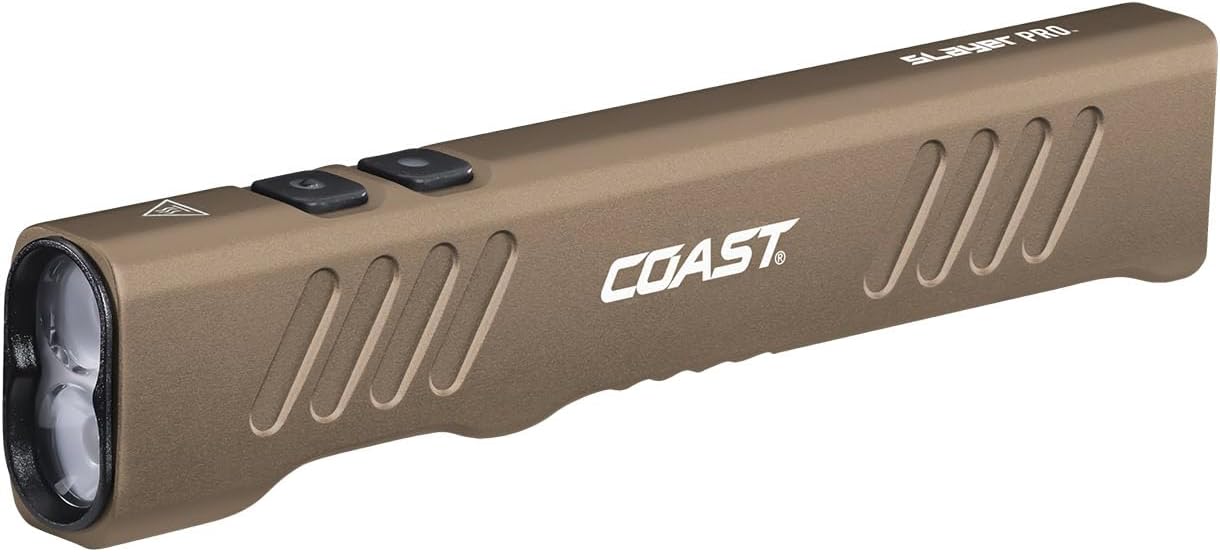 Coast Slayer 1150 Lumen USB-C Rechargeable LED Flashlight with Versatile Modes & Pocket Clip Coast Slayer 1150 Lumen USB-C Rechargeable LED Flashlight with Versatile Modes & Pocket Clip