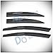 D&O MOTOR 4pcs JDM Mgen Style Front+Rear Smoke Sun/Rain Guard Outside Mount Tape-On Window Visors for 06-11 Honda Civic 4-Door Sedan
