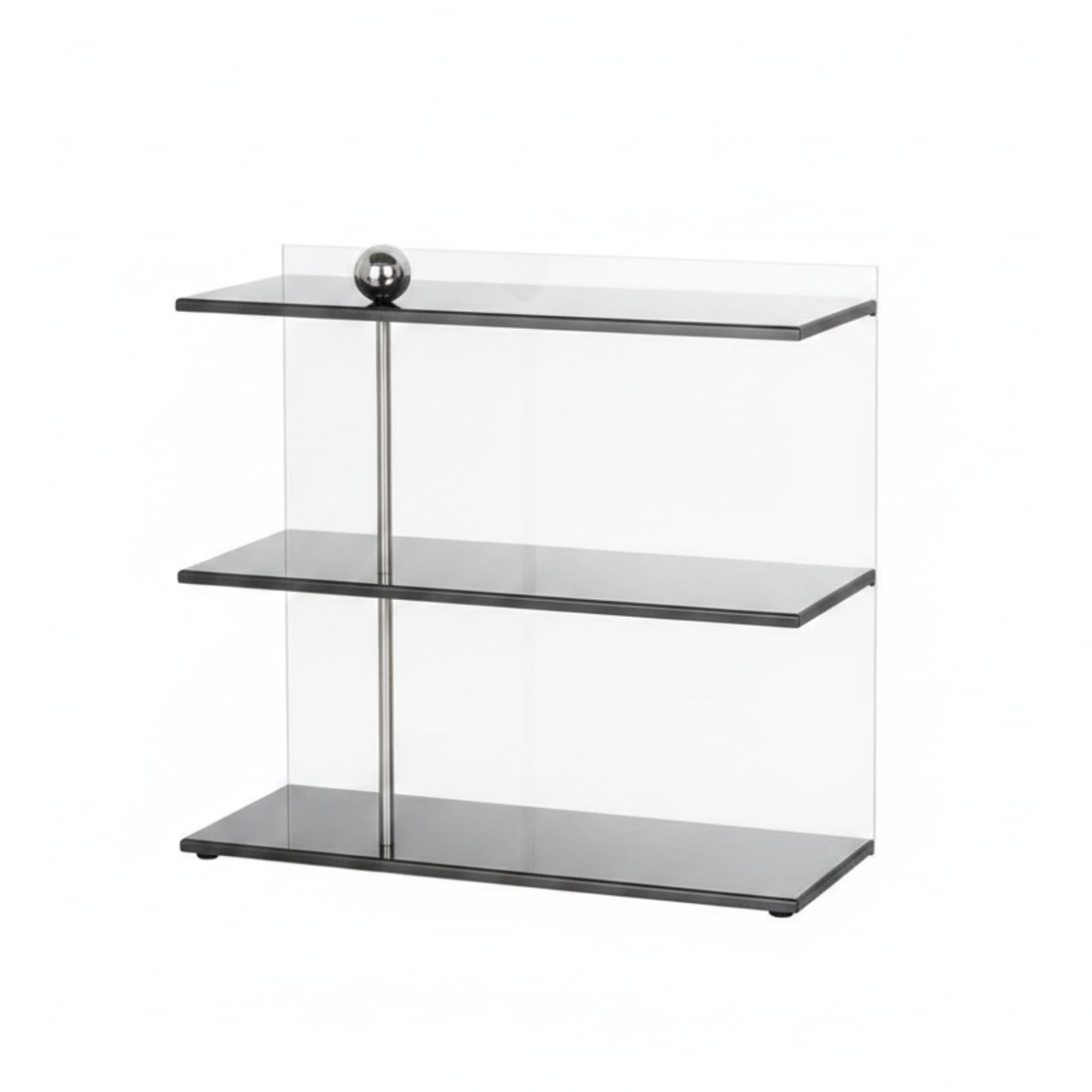 Espositore da Tavolo Trasparente Scaffale da Tavolo Autoportante Organizzatore Scrivania per Toeletta, Cucina, Nero, Piccolo