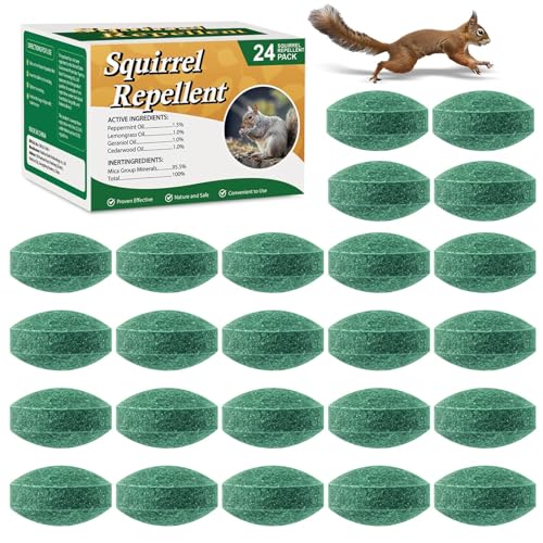 Pblovylu 24 Pack Squirrel Repellent...