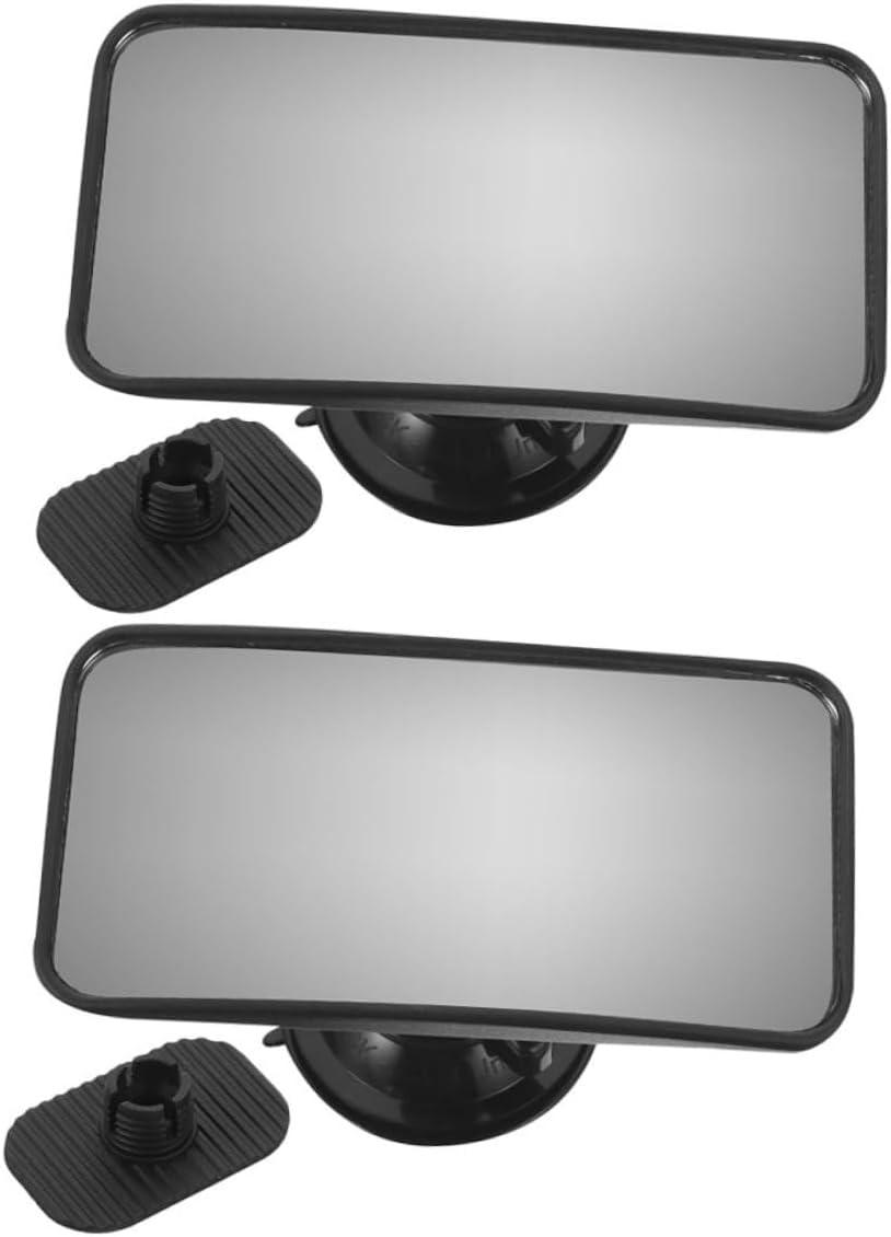 SECFOU 2pcs Car Mirror with Suction Cup Backseat Mirror for Rear Facing ° Rotatable Shatterproof Car Accessories