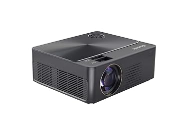 6200 Lumens 1080p Projector, Gzunelic Home Theater Full HD Projector,50000 Hours LED Lamp Video Proyector Built in 2 HI-FI Stereo Speakers with 2 HDMI USB AV VGA Audio Connections