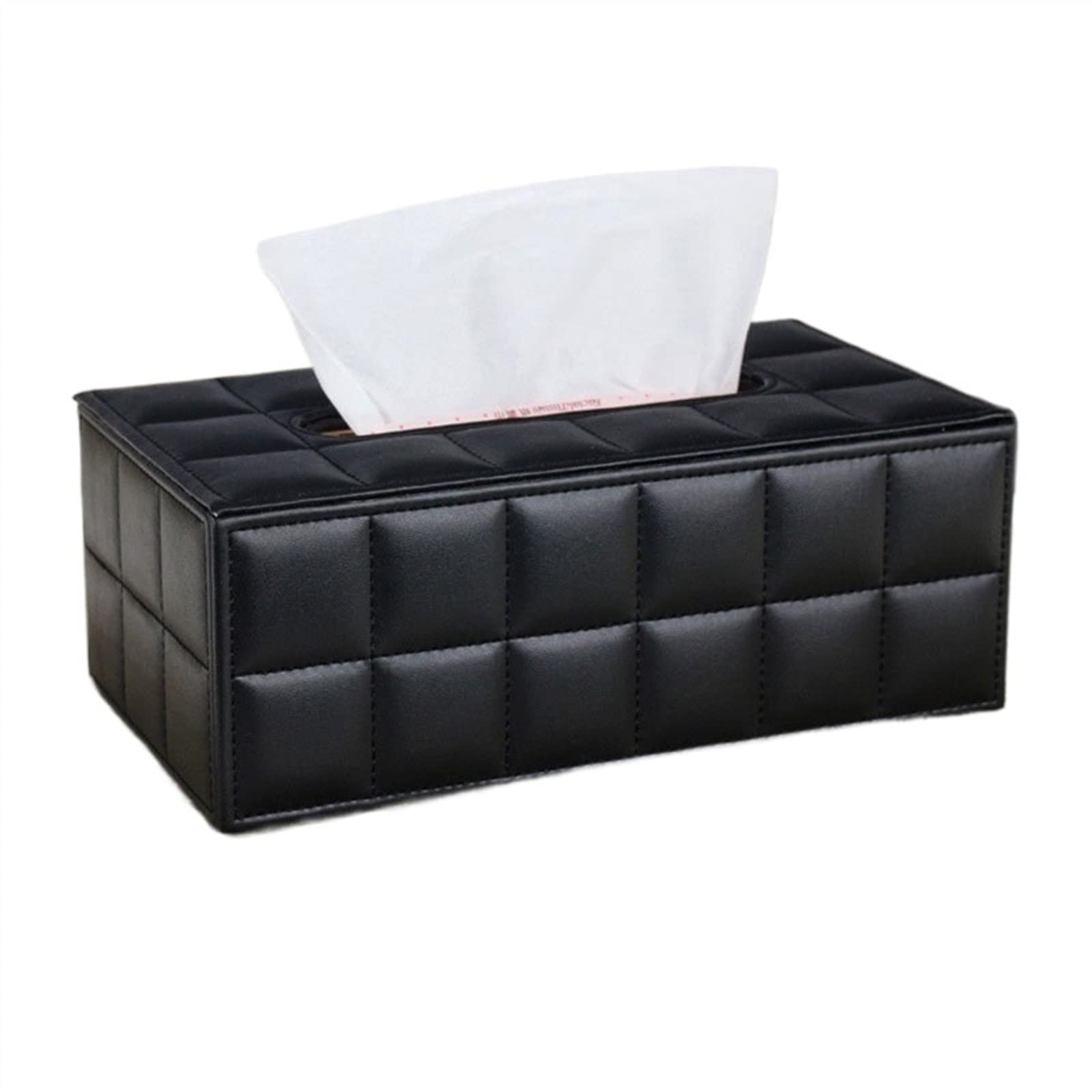 kosmetiktücher Box Serviettenschubladenbox Große Gewebebox Wohnzimmer Couchtisch Ablage Box Einfaches modernes Gesichtsgewebebox Kosmetiktücherboxen (Color : Schwarz)