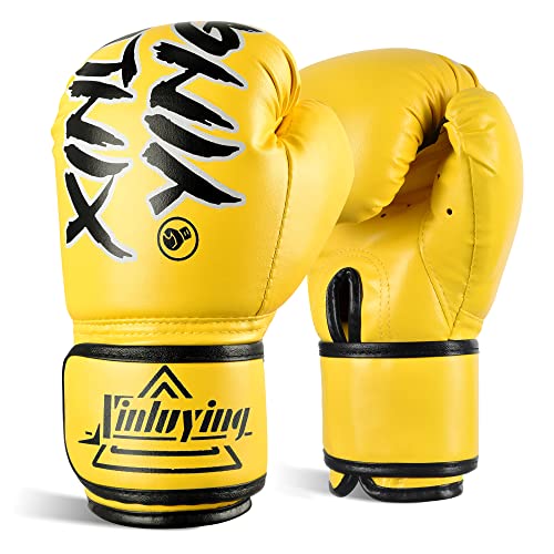 Xinluying Gants de boxe pour enfants - 8 oz - Pour MMA, Muay Thai, Kickboxing et sac de sable - Pour garçons et filles de 3 à 16 ans Cover