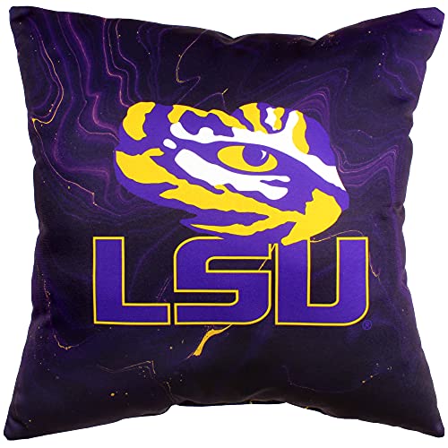 Image of LSU Tigers 2 Sided Color Swept Decorative Pillow, 16 inch, Made in The USA