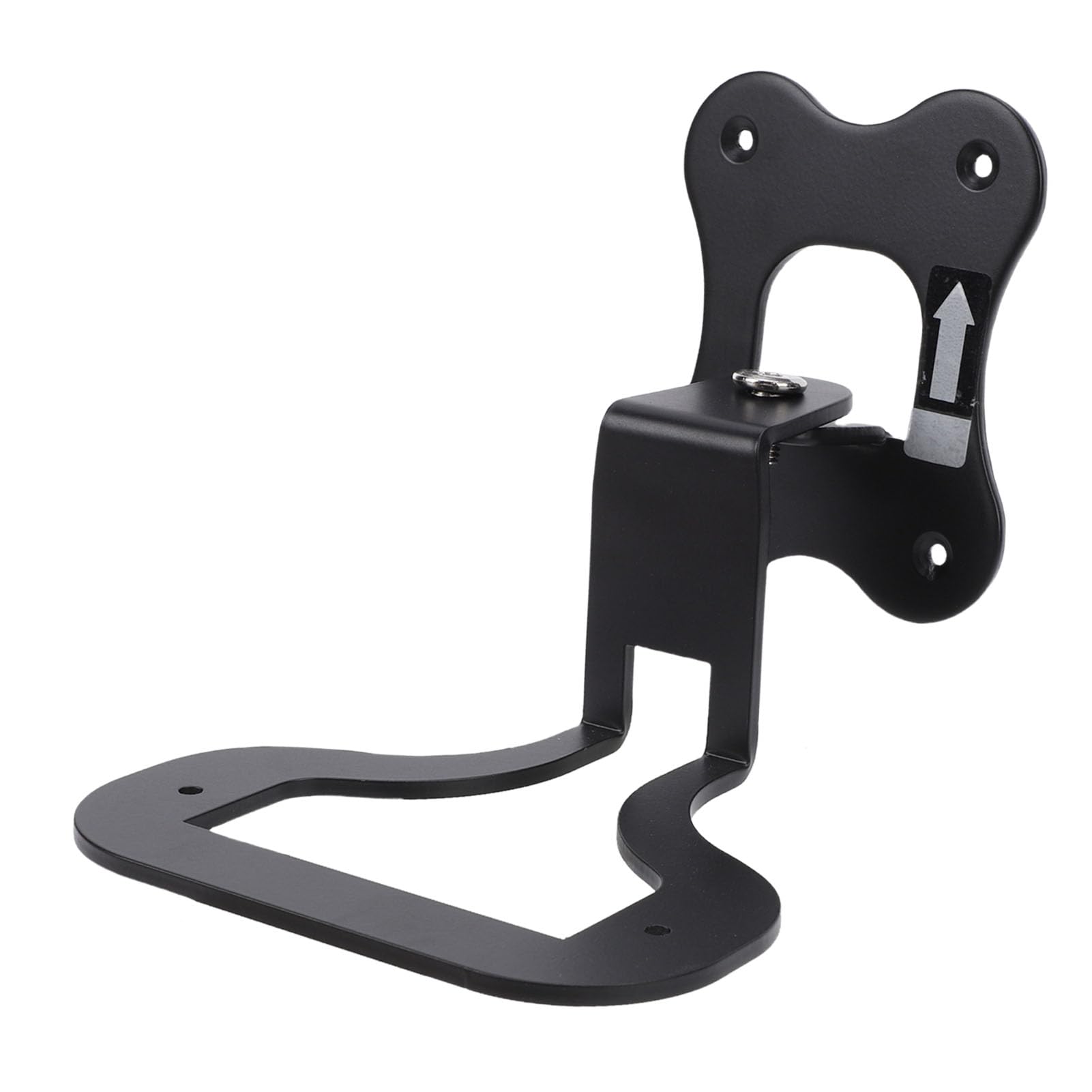 Aramox Soporte de Pared para Altavoz, Soporte de Pared para Altavoz de Metal, Giratorio de 3 Mm de Grosor, Ahorro de Espacio con Tornillos para Enchant, Sala de Estar, Oficina en Casa (Black)