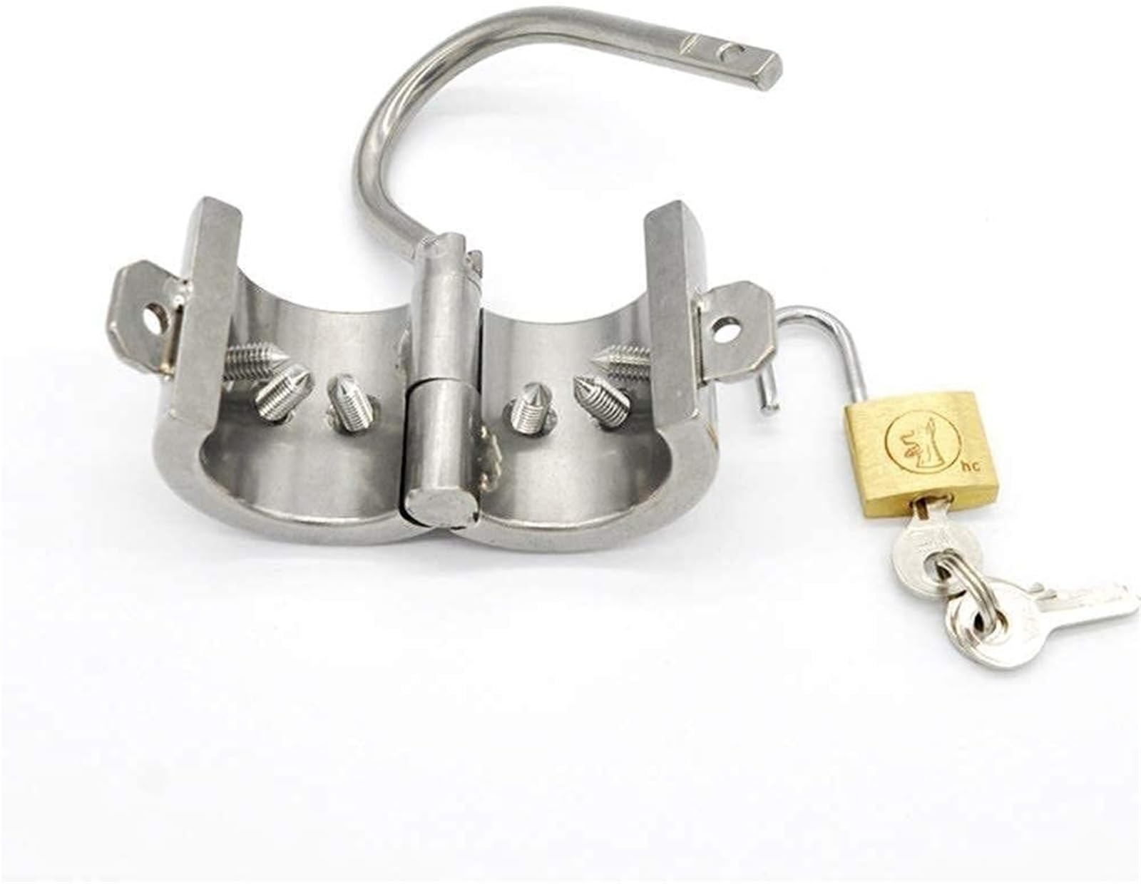 Anello Per Testicoli Con Punte Anello Per Il Pene In Acciaio Inossidabile CBT Con Rottura Della Palla Peso Per Testicoli Barella Per Testicoli Maschili Con Punta E Bloccaggio