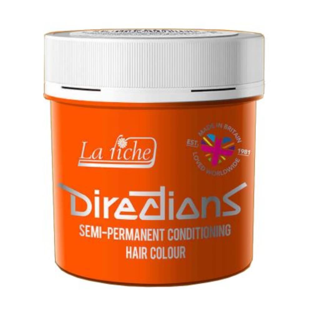 La Riche Orange Directions 4 X Directions Semi-Permanent Hair Color 100Ml Tubs - Fluorescent