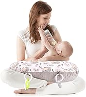 Vista 1 de KAKIBLIN Almohada de lactancia materna, almohada multifuncional para lactancia materna, almohada de apoyo para la alimentación del bebé para bebés