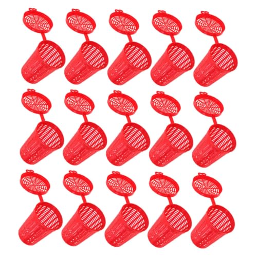 GOOHOCHY 15Pcs Fishing Bait Cage Durable Fishing Lure Feeder for Outdoor Use for Catching Fish Shrimp Versatile Sturdy Design Bait for Enhanced Catch