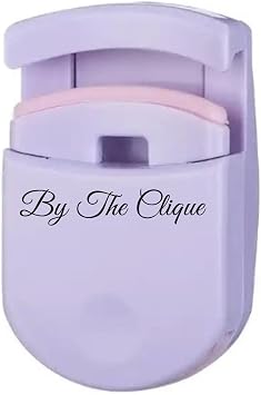 By The Clique Pink Portable Eyelash Curler with Soft Silicone Pad Lilac Purple