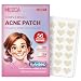 Acne Patch - (Pack of 56) Pimple Spot Treatment Hydrocolloid Bandages Absorbing Zit Cover Dots, Heart And Star Shapes by MEDca