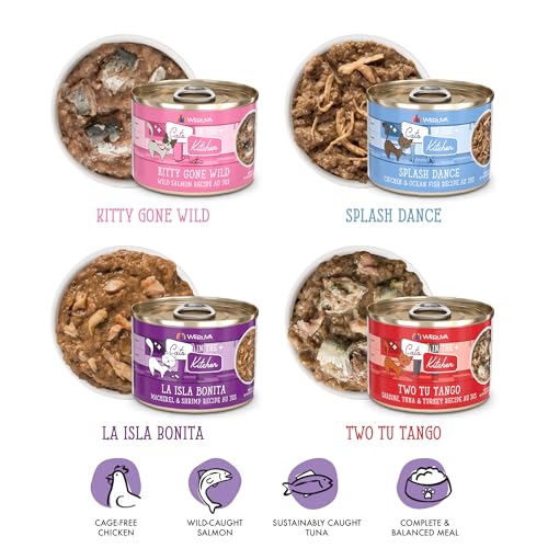 Image of Weruva Cats in The Kitchen, The Coolsville Catch! Variety Pack, 6oz Can (Pack of 12)