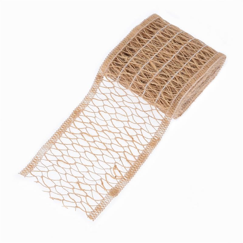 30/60 jardów 10 cm szerokości retro hesyjska wstążka lniana wstążka jutowa rolka pleciona wstążka jutowa do rękodzieła tapicerskie gips plecione wykończenie