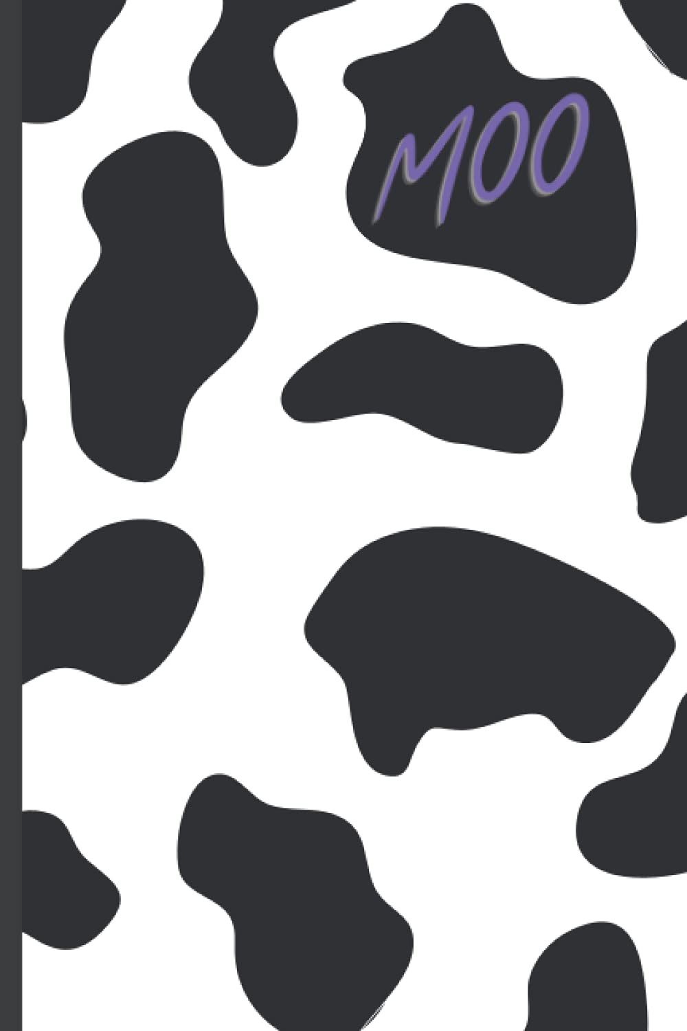 Cow Notebook: A fun gift for animal lovers and anyone who loves cows - lined notepad journal with black and white animal print