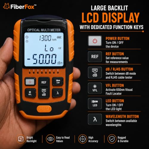 FiberFox GLK260 4-in-1 Optical Multi Meter - Image 3