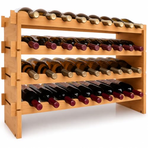 NutriChef Compact Wine Rack - 36 Bottles