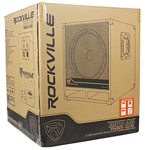 Image of Rockville RBG12S Bass Gig 12 inch Active Powered PA Subwoofer for DJ /Pro