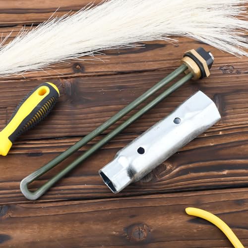 Image of 520900 RV Water Heater Element with Water Heater Element Wrench Socket, 1440W 120V Heating Element Replace 520789 232794 for Suburban RV SW Electric Water Heater Parts, Screw-In