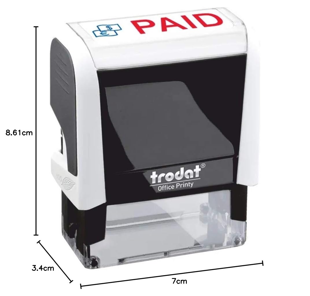 Trodat - Timbro da ufficio, con scritta Paid