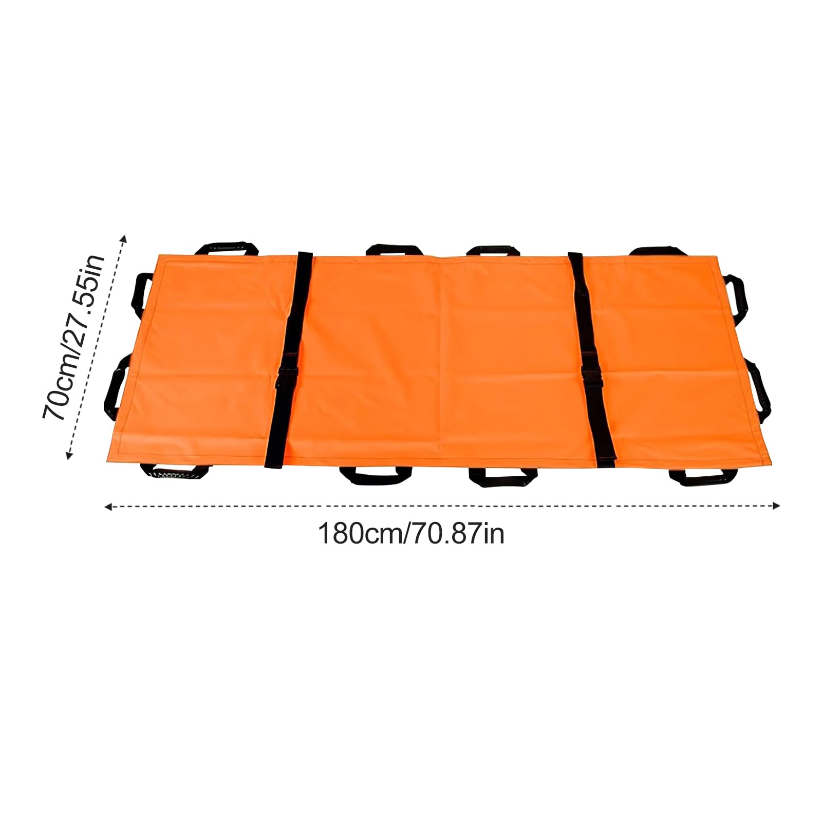 Stretcher souple et portable avec 12 poignées en caoutchouc et sac de transport – Étendue médicale pliable – Déménageur d'animaux patients pour évacuation d'urgence et de victimes – Capacité de 181,4