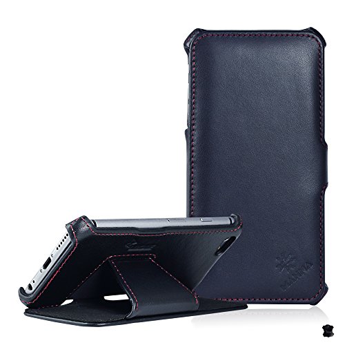 William Hunter Equestrian MANNA Ultradunne beschermhoes voor iPhone 6 4,7 inch / 14,7 cm (5,5 inch), Leer, Zwart