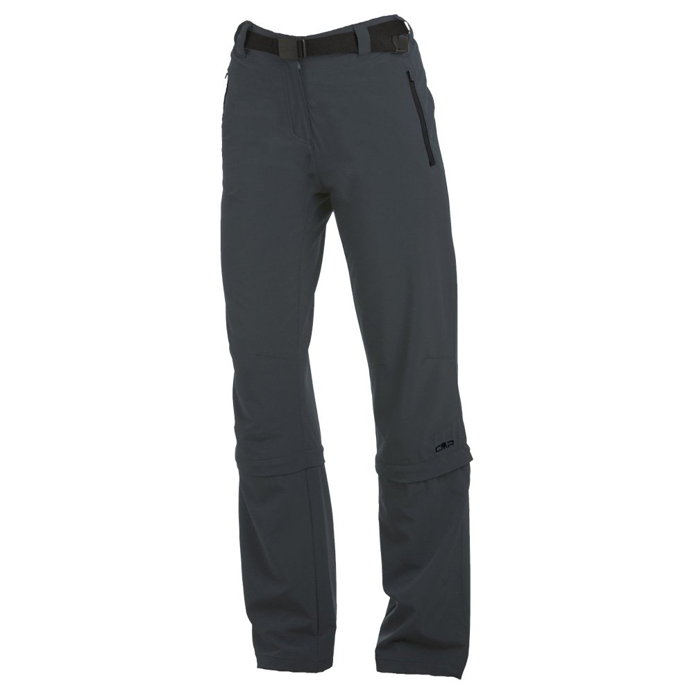 CMP F.LLI Campagnolo Women's Zip-Off Trousers grey charcoal Size:D44