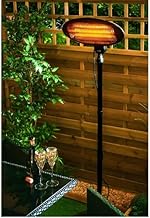 SENTIK® Patio Heater 2KW Free Standing Garden Heater Outdoor with Adjustable Height, 3 Power Settings, Tilting up-down Head, Instant Warmth, and Waterproof Design (Free Standing)