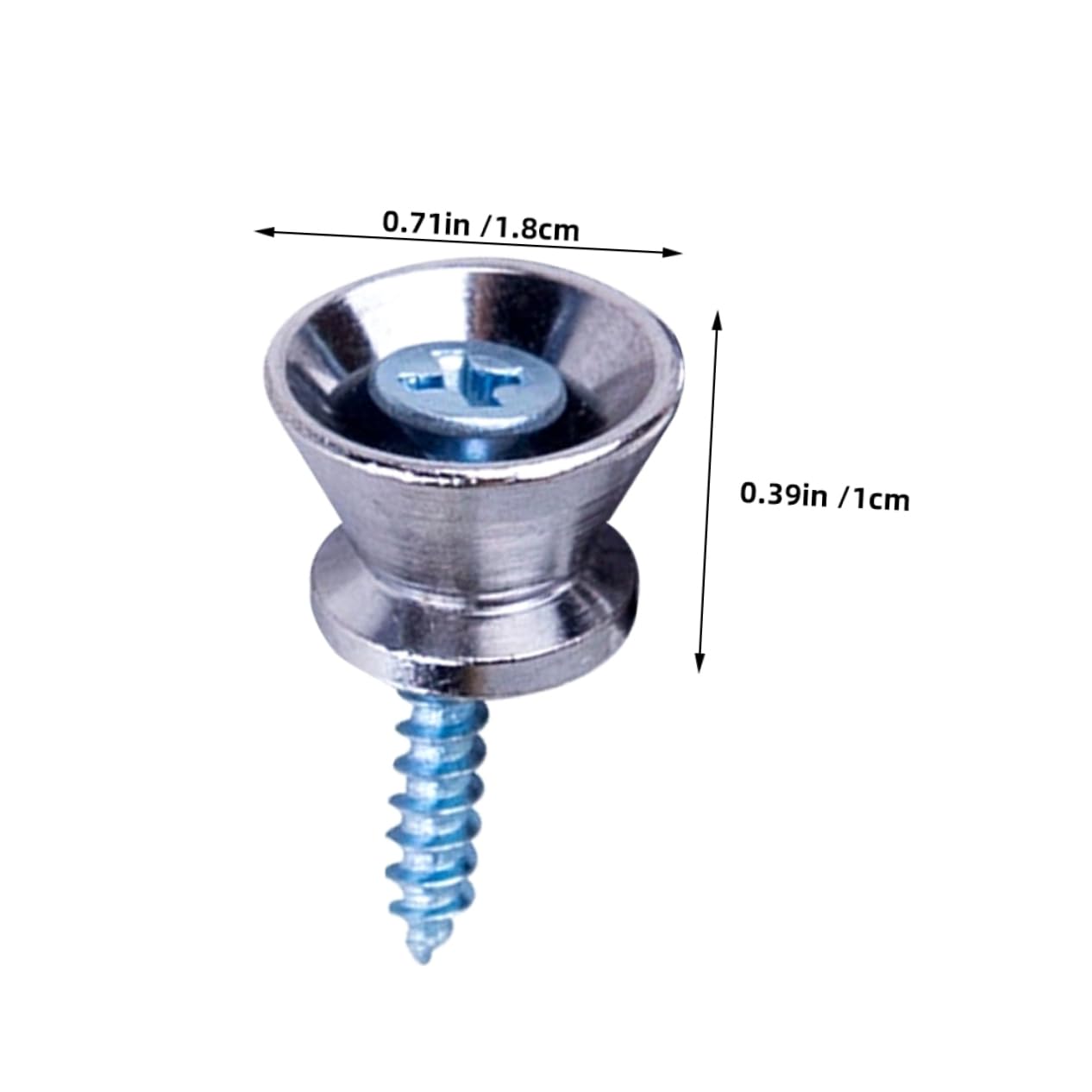 SUPVOX Guitar Strap Button Set 10pcs Guitar Strap Nails Guitar Hardware Strap Locks for Electric Guitar Secure Fit