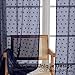 Simplebrand Polka Navy Blue Sheer Curtains 84 Inches Long 2 Panels for Living Room Bedroom, Cute Dots Jacquard Curtains Sheer, Airy & Lightweight Elegant Window Treatments Sheer, 40
