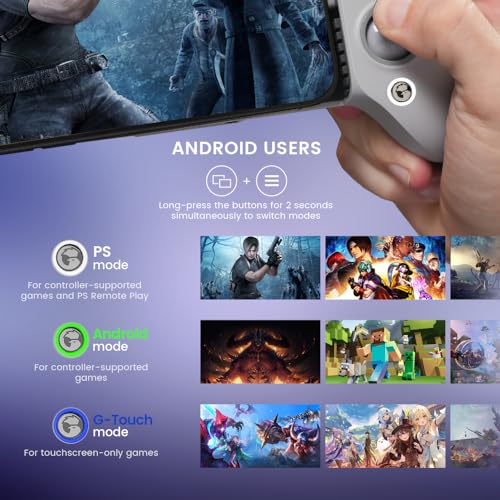 undefined GameSir G8 Galileo デバイス コントローラ iPhone15シリーズ&Androidスマートフォン ゲームパッド ホールエフェクトセンサーのトリガー&スティック搭載ゲームコントローラー Type-Cポート有線接続 パススルー充電 PSリモートプレイ 3.5mmイヤホンオーディオジャック の商品画像 1