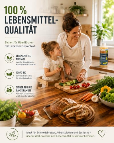 CatCup BIO Universal Holzöl 1L | Geruchloses & farbloses Holzpflegeöl – Ansicht 5