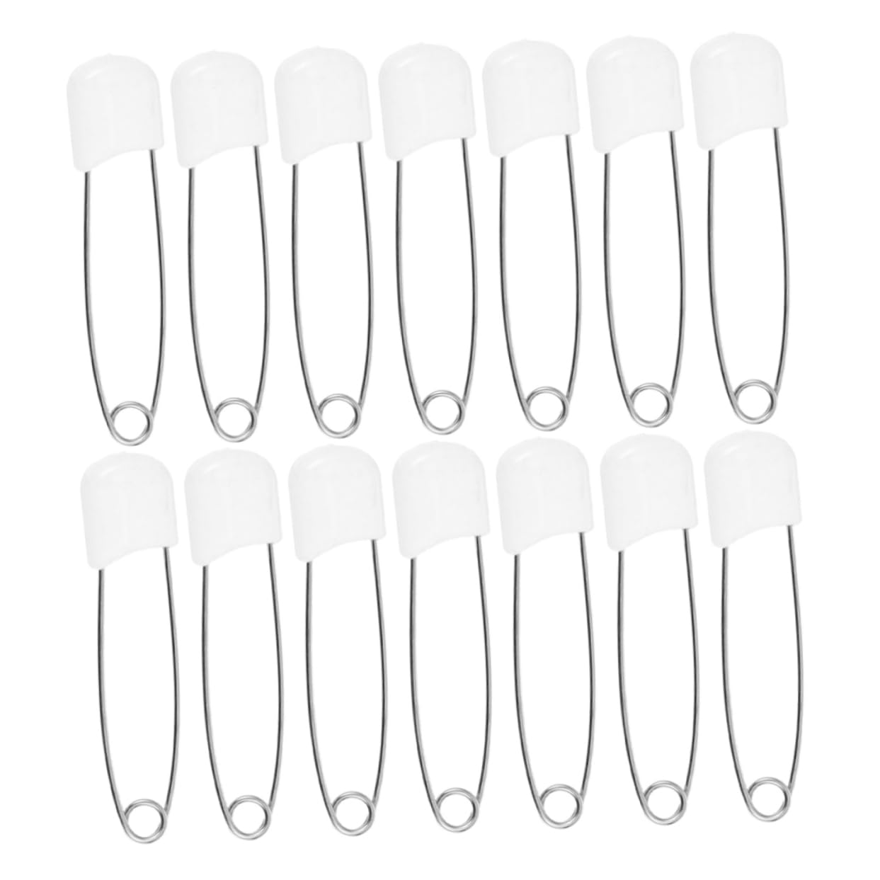 Operitacx Convenient Baby Safety Pins 30 Pcs Large Safety Pins for Diapering Baby Clothes Pins