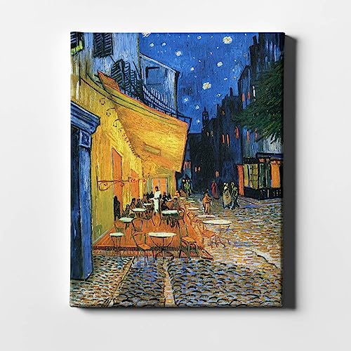 Toile Van Gogh café Arles nuit pour créer une ambiance chaleureuse dans un bureau ou un salon