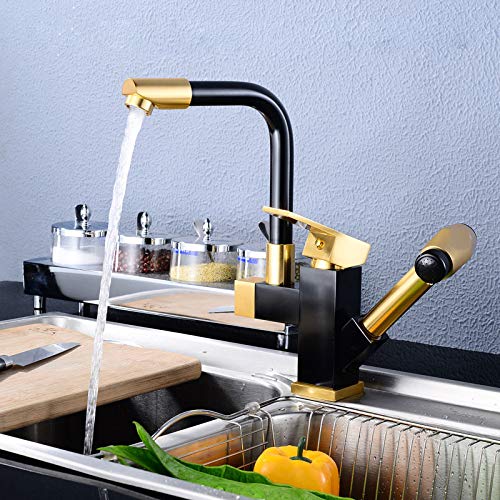 Robinet mitigeur de cuisine flexible et rotatif pour un nettoyage d'évier précis