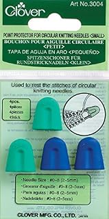 clover Circular Knitting Needles Point Protectors Sm, Multi-Colour, Small