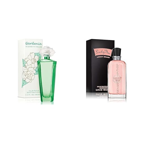 Elizabeth Taylor LUCF00006 - Perfume para mujer, Eau de Parfum en aerosol, Gardenia, 3.3 onzas líquidas y perfume Lucky You para mujer, Eau de