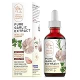 BRIGHT HORIZON HEALTH Pure Garlic Extract – Allicin Supplement – Immune Support. Alcohol-Free Formula, Vegan, Raw, Superfood – Liquid Garlic Oil Drops - 1 fl.oz