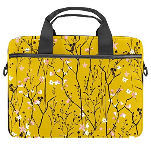 Bolsa de mensajero para portátil en la universidad bolso de hombro floral para oficina moderna