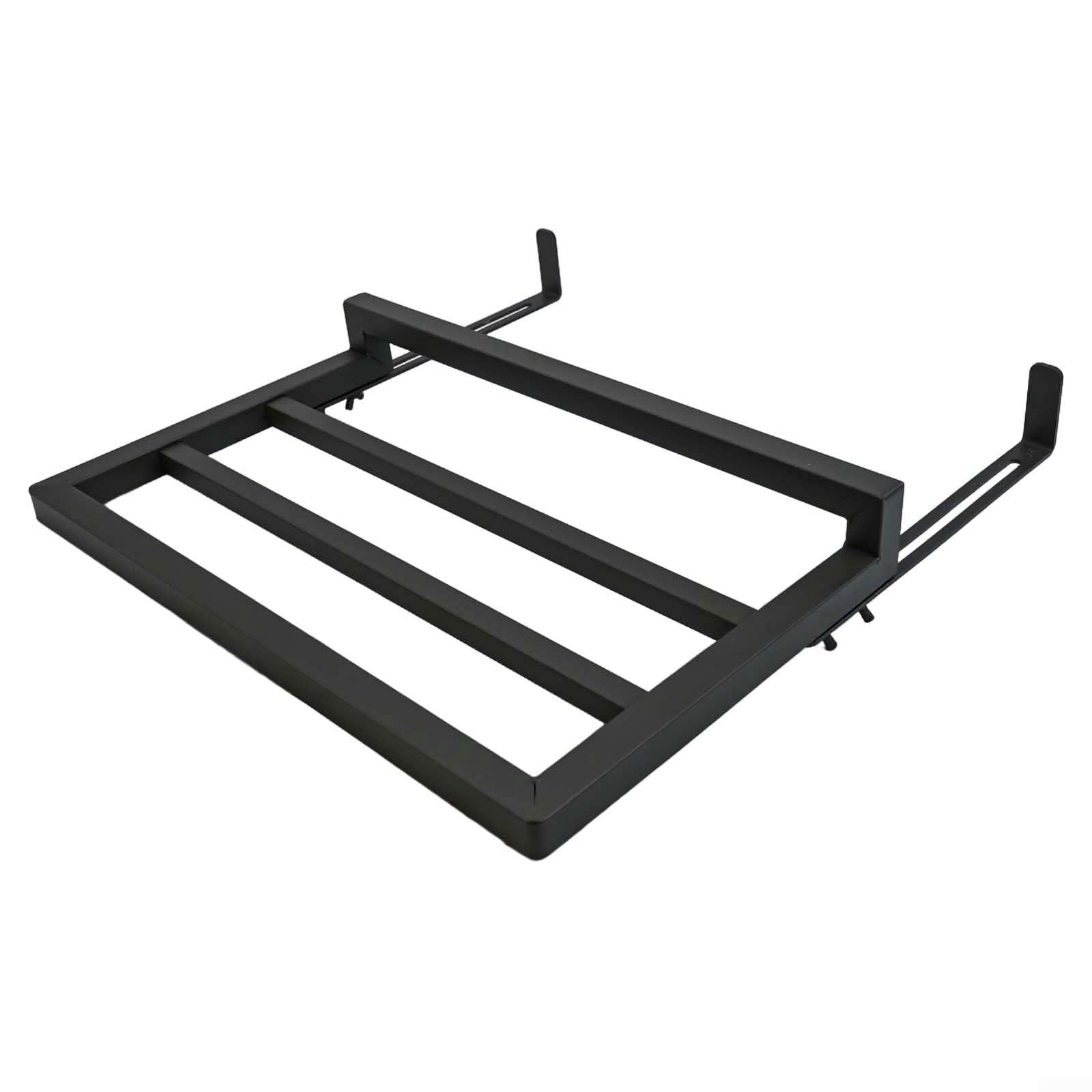 Faltbarer Heizkörper-Wäscheständer, 40 x 25 cm, platzsparender Halter für Handtücher und Kleidung, Schwarz