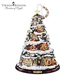 Thomas Kinkade Night Before Christmas Artificial Tabletop Christmas Tree: Christmas Decor by The Bradford Exchange